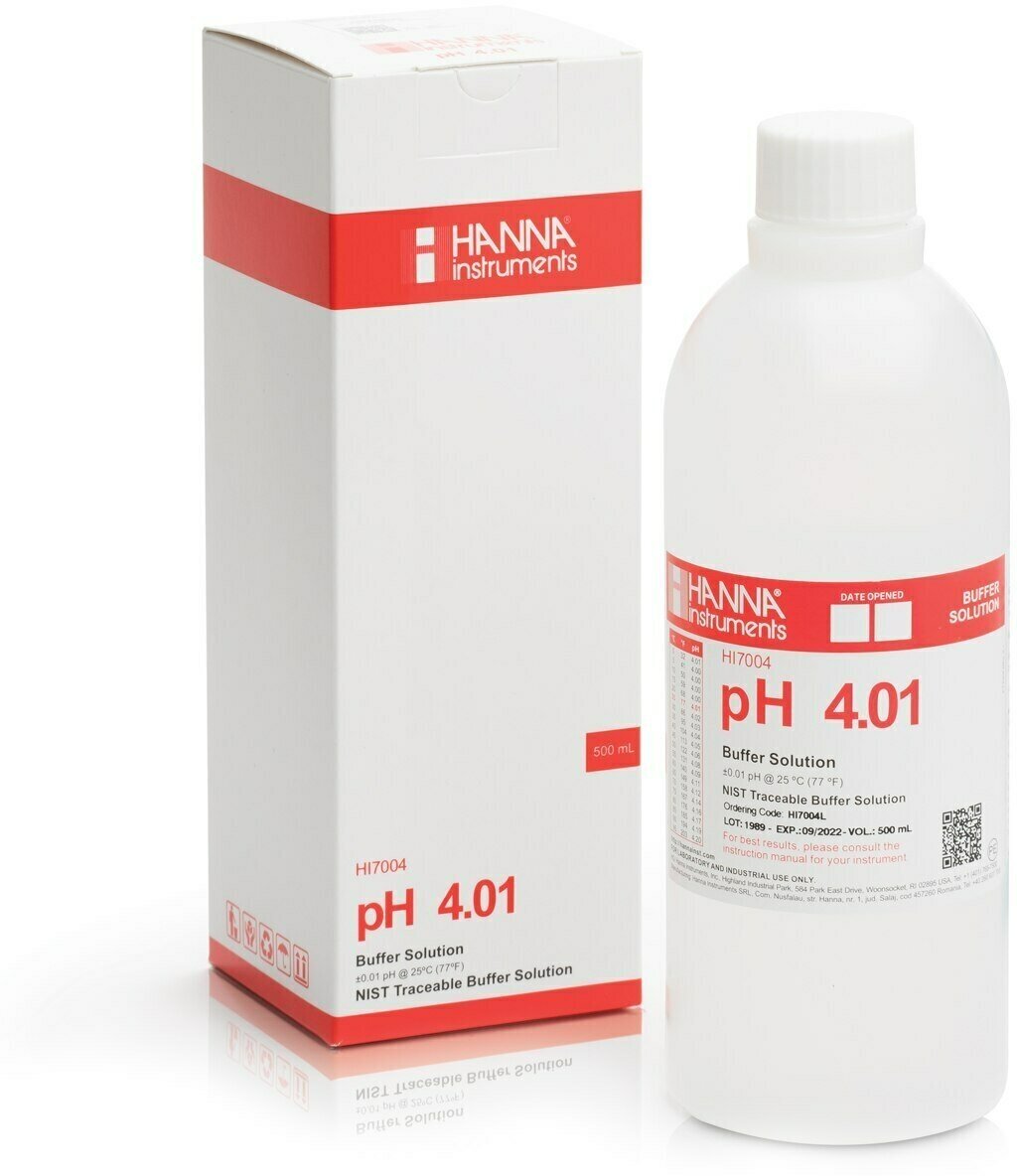 Hanna HI7004L Калибровочный раствор рН=4,01 (500мл) HI7004L