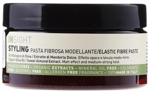 Insight Styling Elastic Fibre Paste - Моделирующая паста средней фиксации