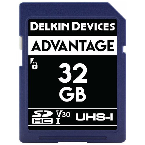 Карта памяти Delkin Devices Advantage SDHC 32GB UHS-I V30 комплект delkin devices advantage sd reader and card bundle 256gb