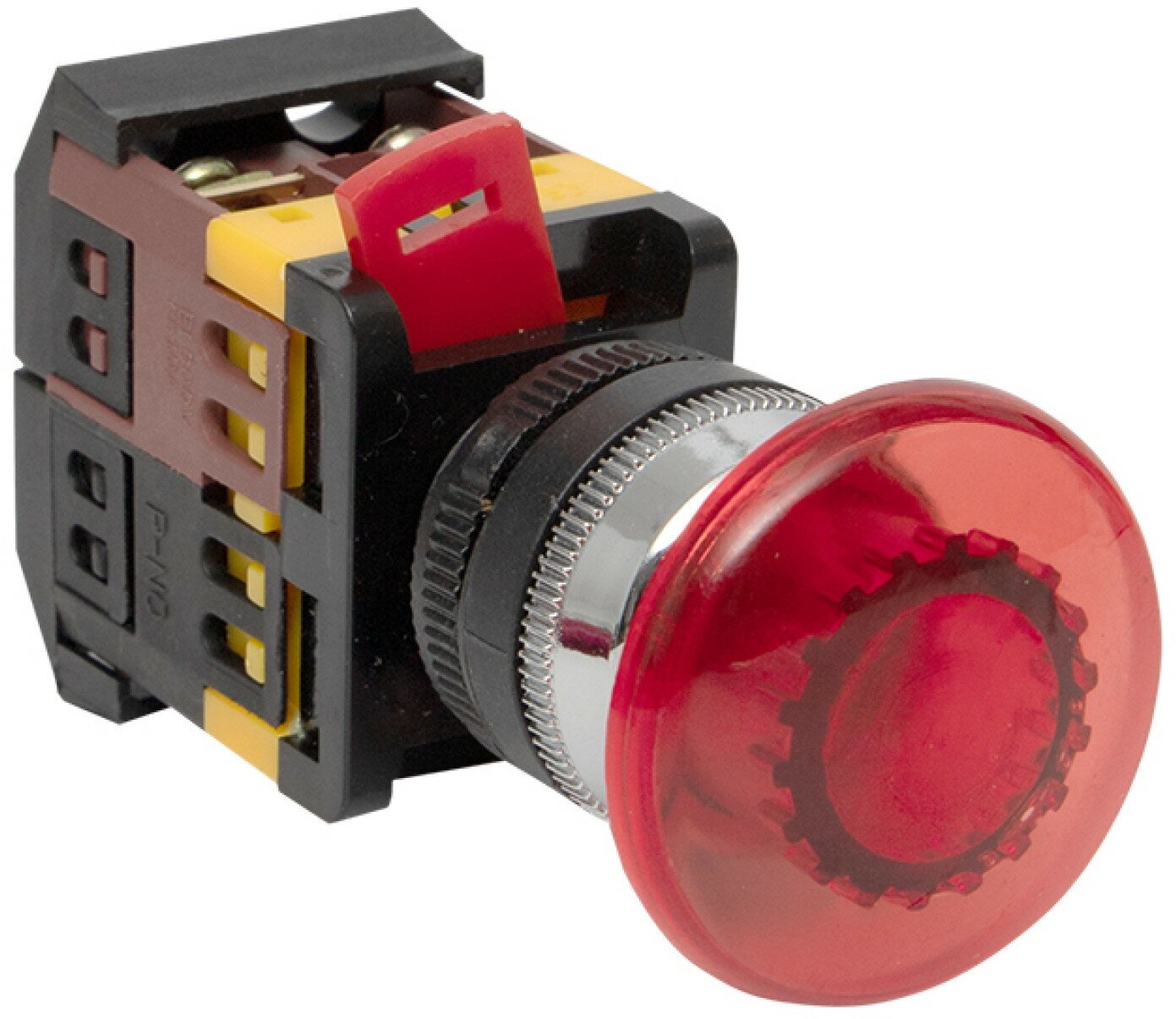 Кнопка красная AELA-22 Гриб с подсветкой 220В NO+NC pbn-aela-1r-220 EKF - фотография № 8
