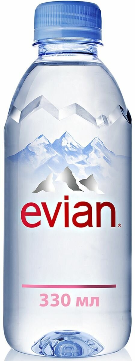 Вода негазированная минеральная EVIAN (Эвиан), 0,33 л, пластиковая бутылка, 13860 - фотография № 5