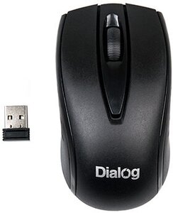 Мышка Dialog Comfort MROC-17U RF 2.4G Optical - 3 кнопки + ролик прокрутки, USB, черная