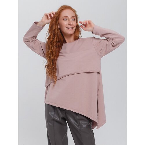 фото Лонгслив proud mom, размер s, бежевый