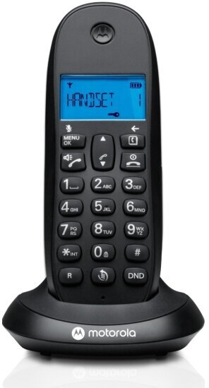 Радиотелефон Motorola Solutions Motorola DECT C1001CB+, черный