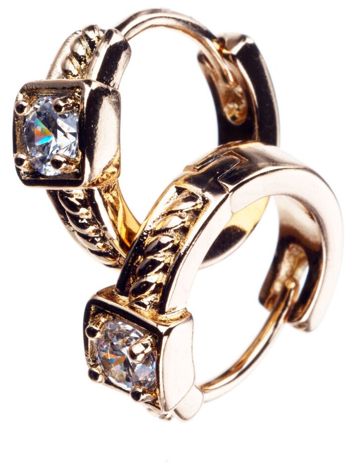 Бижутерия серьги кольца женские длинные золотистые Ксюпинг x120232-86