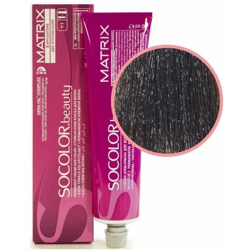 Matrix Крем - краска SoColor beauty, 5Mg светлый шатен мокка золотистый, 90 мл стойкая крем краска для волос neva natural colors 5 светлый шатен