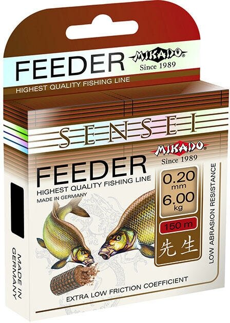 Леска мононить Mikado SENSEI FEEDER 028 (150 м) - 9.90 кг.