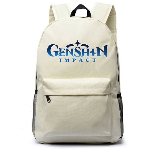 Рюкзак Геншин Импакт (Genshin Impact) белый №1 рюкзак геншин импакт genshin impact белый 1