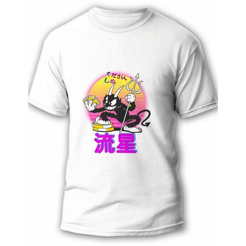 фото Футболка, размер m, белый будь на стиле