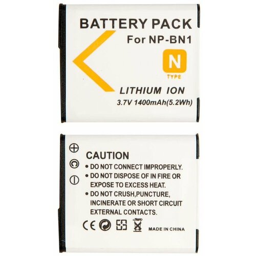 Rechargeable battery / Аккумуляторная батарея для фотоаппарата Sony Cyber-shot DSC-J (NP-BN1) 3,7V 1400mAh