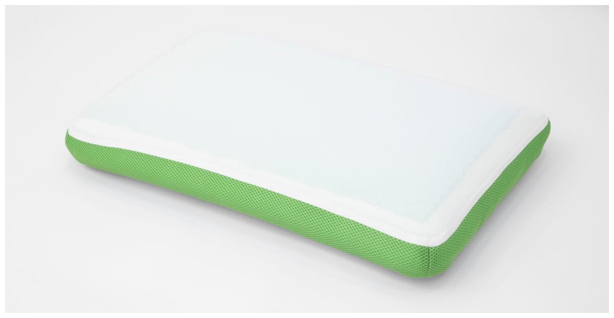 Подушка Arya Memory Foam с Гелевой Вставкой из Зеленого Чая 70x40x13 Green Tea - фотография № 1