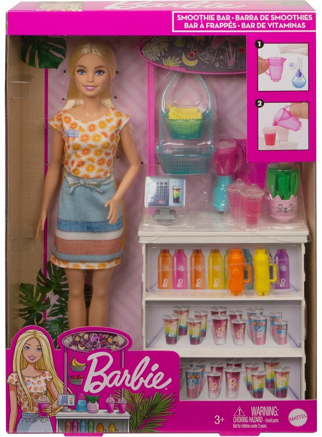 Набор игровой Barbie Смузи-барНабор игровой Barbie Смузи-бар GRN75