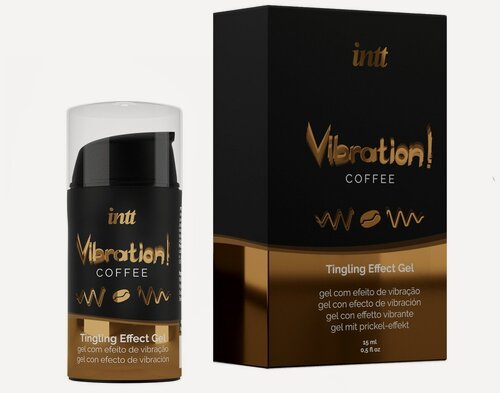 Изображение товара Возбуждающий гель с эффектом вибрации, Intt Vibration! Coffee, 15 мл