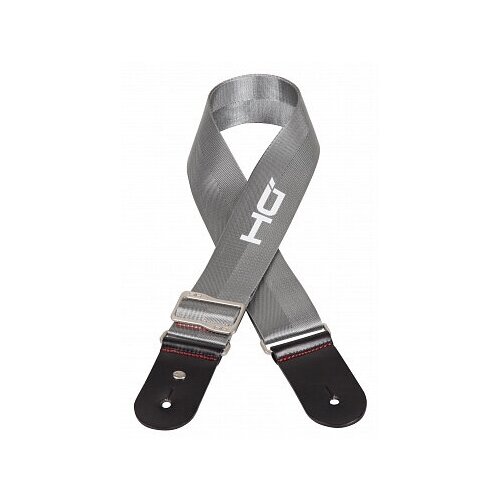 Ремень для гитары, акустической, классической, нейлон, наконечники из натуральной кожи, серый - DIE HARD DHSTRAP150GR