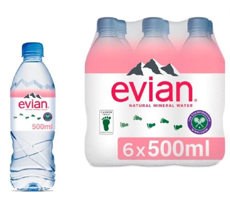 Вода минеральная природная столовая питьевая Evian негазированная, ПЭТ, 6 шт. по 0.5 л - фотография № 10