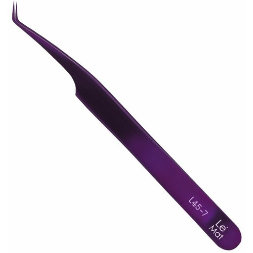 Пинцет для наращивания ресниц, Le Mat Expert Purple L 45-7 lash романтика высокое качество профессиональный для ресниц для наращивания ресниц пинцет st пинцет
