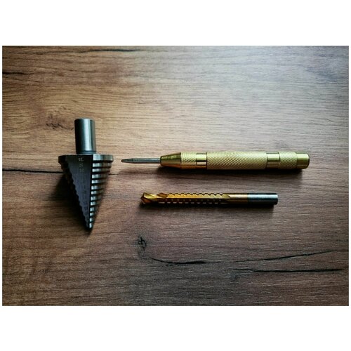 Набор ступенчатых сверл с шестигранным хвостовиком