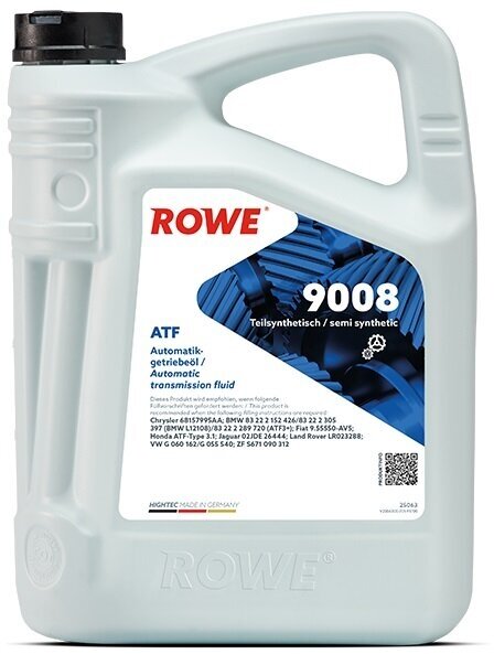 ROWE трансмиссионное масло HIGHTEC ATF 9008, 5л
