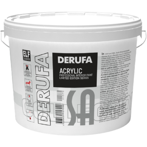 Derufa SUPRACRYL / Деруфа Супракрил универсальная матовая акриловая краска, атмосферостойкая База А 0,9л