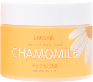 LanSkin Крем для лица успокаивающий с экстрактом ромашки - chamomile natural herb cream, 50мл