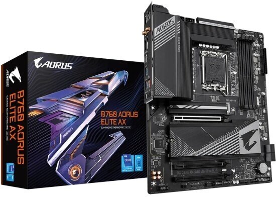 Материнская плата Gigabyte B760 AORUS ELITE AX (LGA1700, ATX)