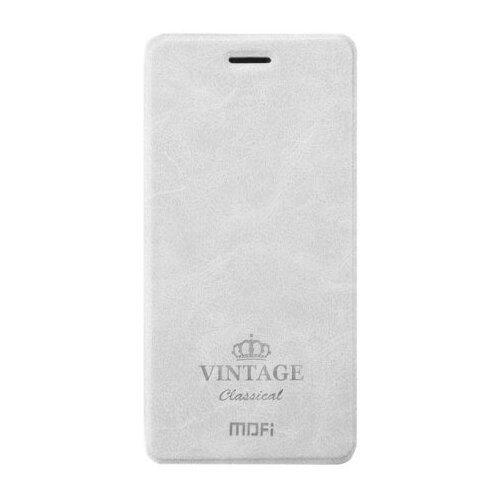 фото Чехол-книжка mypads для xiaomi mi5s plus водоотталкивающий с мульти-подставкой на жесткой металлической основе белый