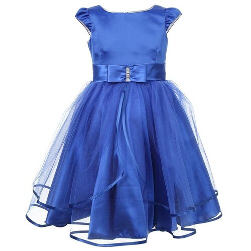 фото Платье fansyway, нарядное, однотонное, размер 8 лет, синий