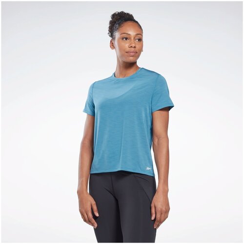 фото Беговая футболка reebok ac athletic tee, силуэт прямой, размер xs, синий