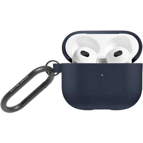 Чехол Native Union для AirPods 3, ROAM CASE, синий, с карабином чехол native union clic 360 clic360 mar cv 6