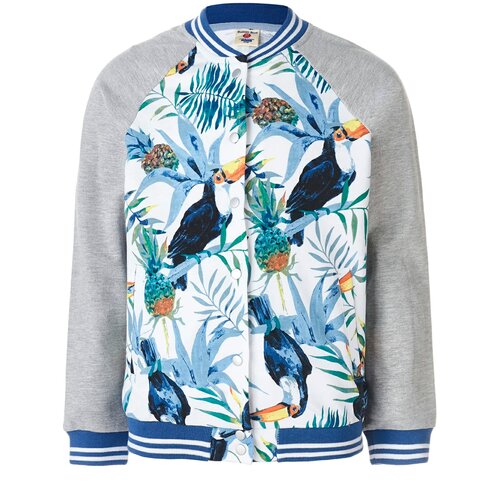 фото Бомбер button blue 119bbgc16020018 размер 158, белый