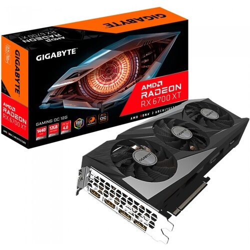 Видеокарта 12 Gb Gigabyte Radeon RX 6700 XT GAMING OC GV-R67XTGAMING OC-12GD 10710700₽