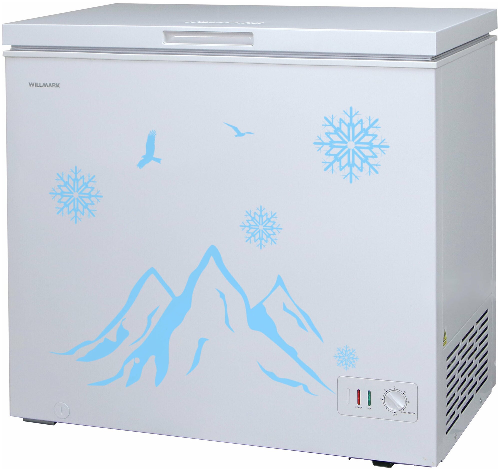 Морозильный ларь Willmark Cf-170cs (компрессор Toshiba, до -24с, 165л, 1 корзина) белый .
