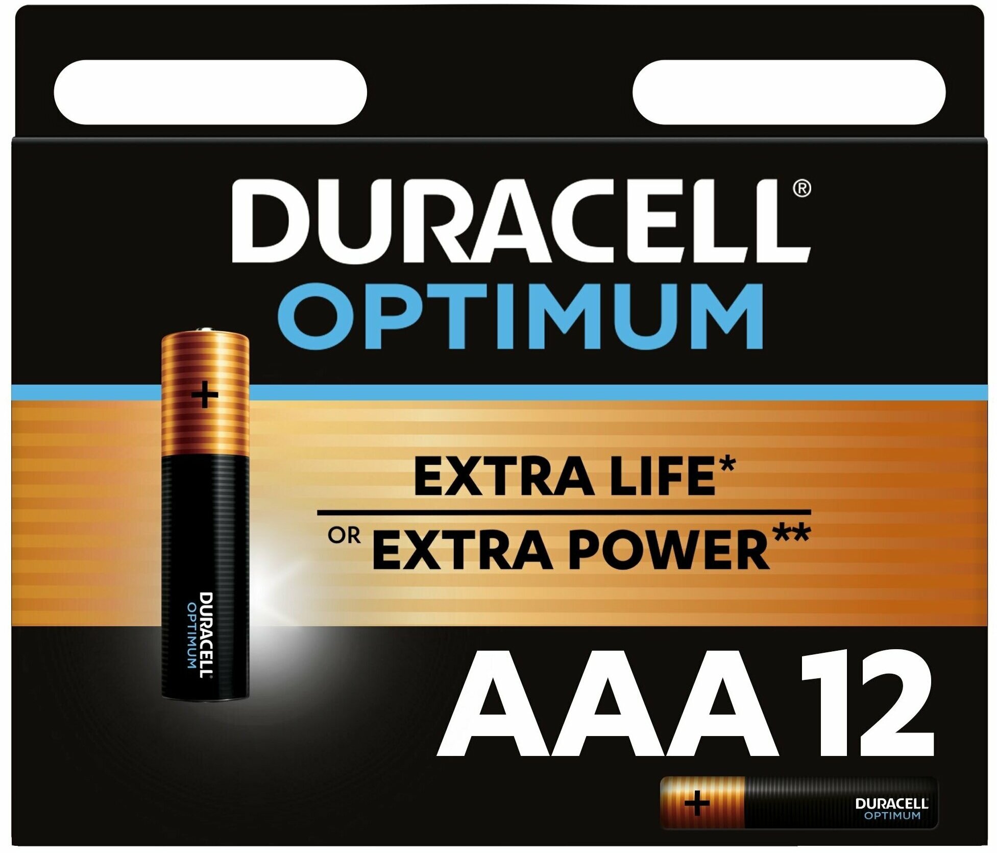 Батарея Duracell Optimum ААА 4 