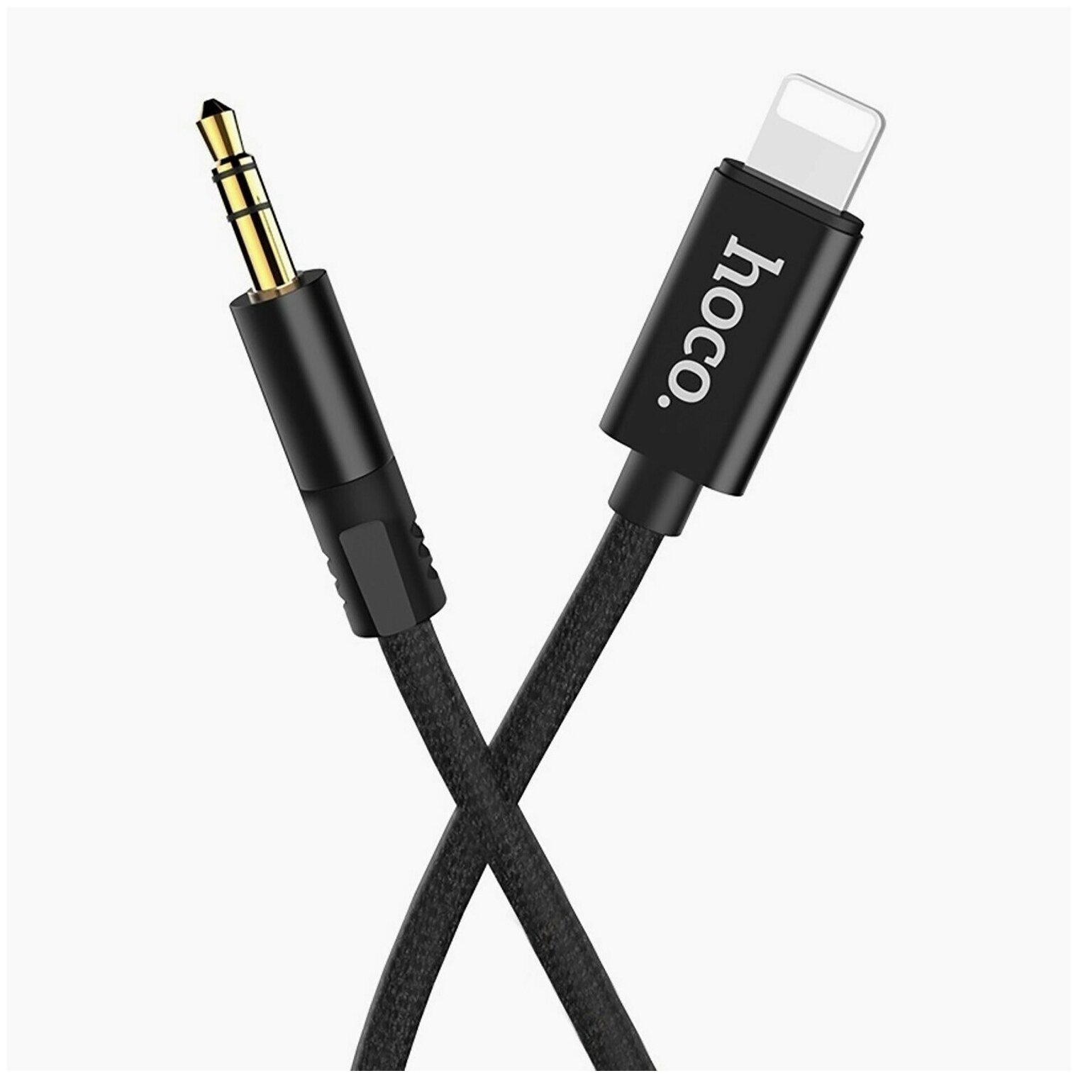 Адаптер Hoco UPA13 Sound Source Lightning - 3.5 Audio Cable Black (6957531096375) - фото №11