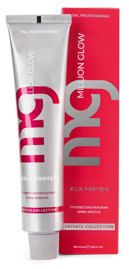 TNL Professional Крем-краска для волос Million glow Silk protein, pink, 100 мл