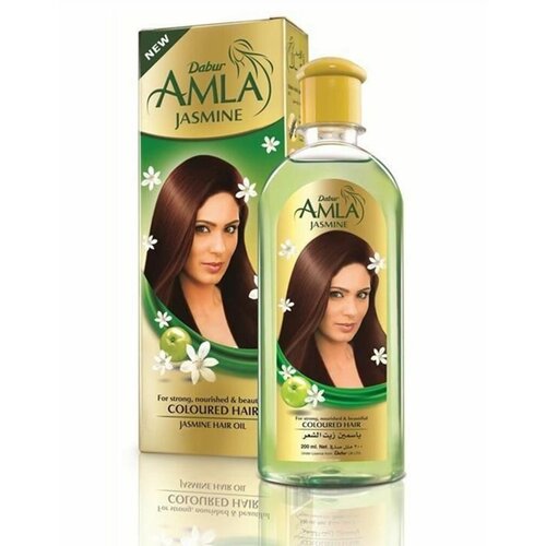 AMLA JASMINE Hair Oil, Dabur (амла жасмин Масло для окрашенных волос, Дабур), 200 мл.