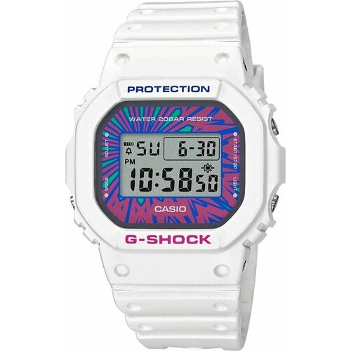 Наручные часы CASIO G-Shock DW-5600DN-7, серый, белый наручные часы casio g shock dw 5600ms 1e