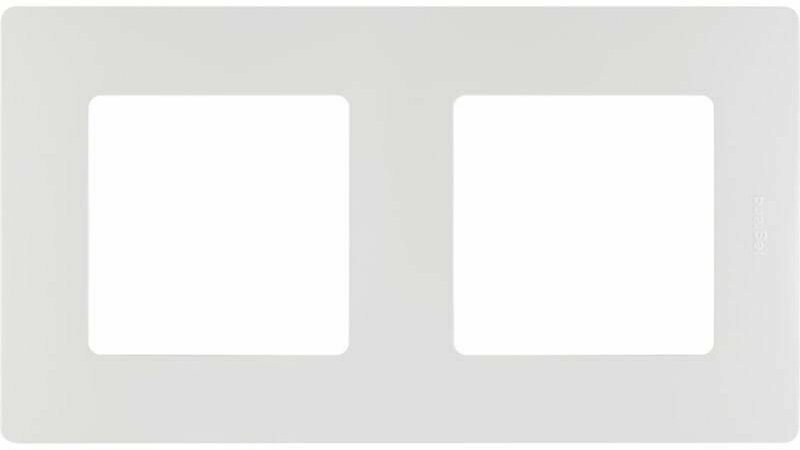 Рамка 2-м Etika бел. Leg 672502 — фото 1