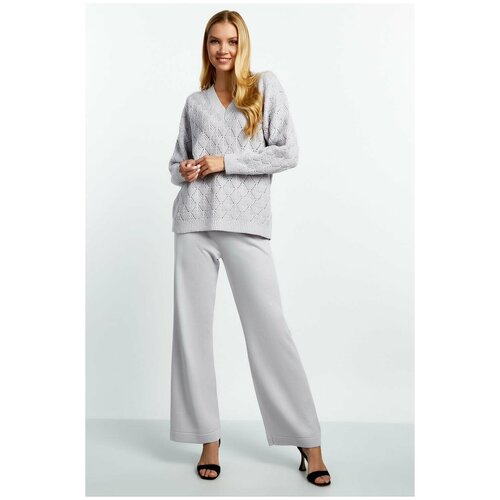 Джемпер Lika Dress, размер 48-50, серый футболка lika dress размер 48 50 серый
