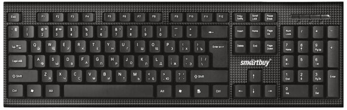Клавиатура Smartbuy ONE 115 проводная черная (SBK-115-K)/20, 1 шт.