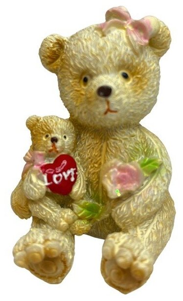 фото Фигурка "Медведица с медвежонком"