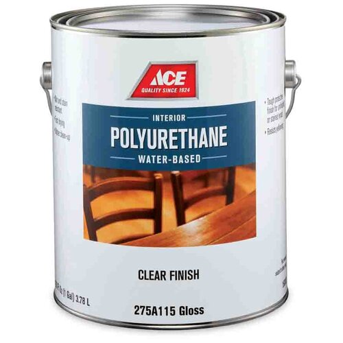 Водный лак для внутренних работ Poly-Finish Great Finishes Water-Based Ace Paint, 0,946, блеск глянцевый