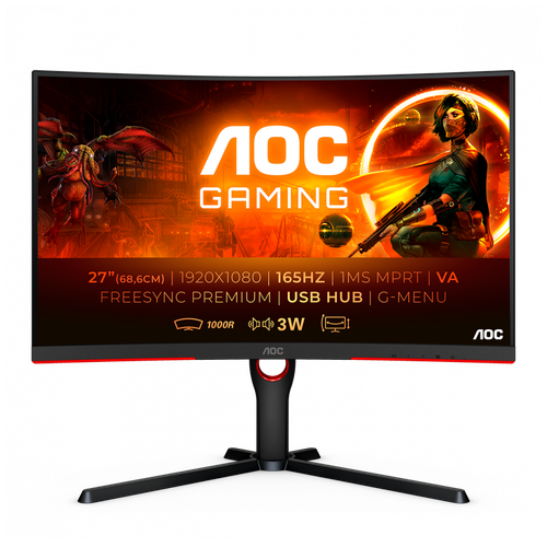 Игровой монитор AOC GAMING C27G3U/BK