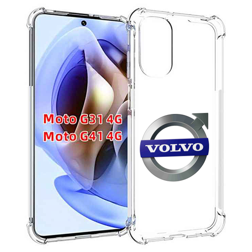 Чехол MyPads volvo мужской для Motorola Moto G31 4G / G41 4G задняя-панель-накладка-бампер