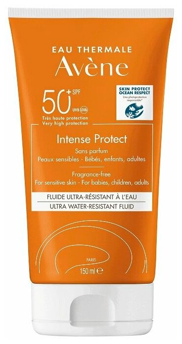 Солнцезащитный флюид Avene Intence Protect 150 мл ультра водостойкий SPF50+