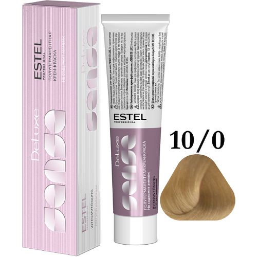 ESTEL Sense De Luxe полуперманентная крем-краска для волос, 10/0 светлый блондин, 60 мл