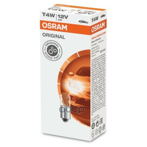 Лампа 12V T4W 4W BA9s OSRAM ORIGINAL LINE 1 шт. картон 3893