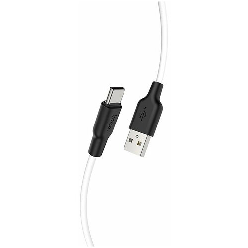 Кабель USB HOCO X21 Plus Silicone USB - Type-C 3А 2м белый кабель usb hoco x21 plus silicone usb type c 3а 2м белый