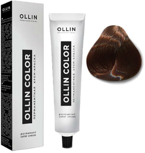 OLLIN PROFESSIONAL Ollin Color Перманентная крем-краска для волос 60 мл, 6/7 темно-русый коричневый 60 мл