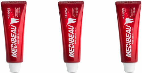 MEDIBEAU Зубная паста для комплексного ухода чувствительных десен Total Clinic RED, 120 мл, 3 шт